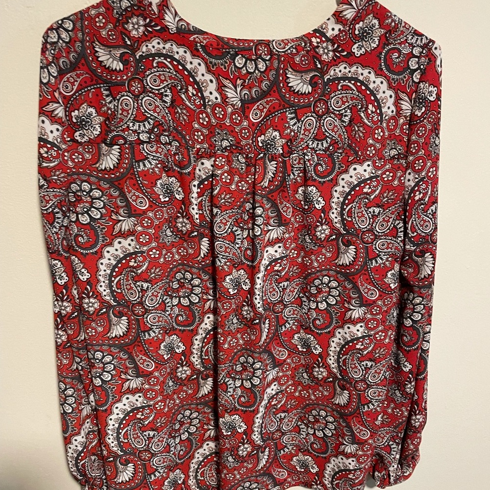 Loft Patterned Blouse - image 5